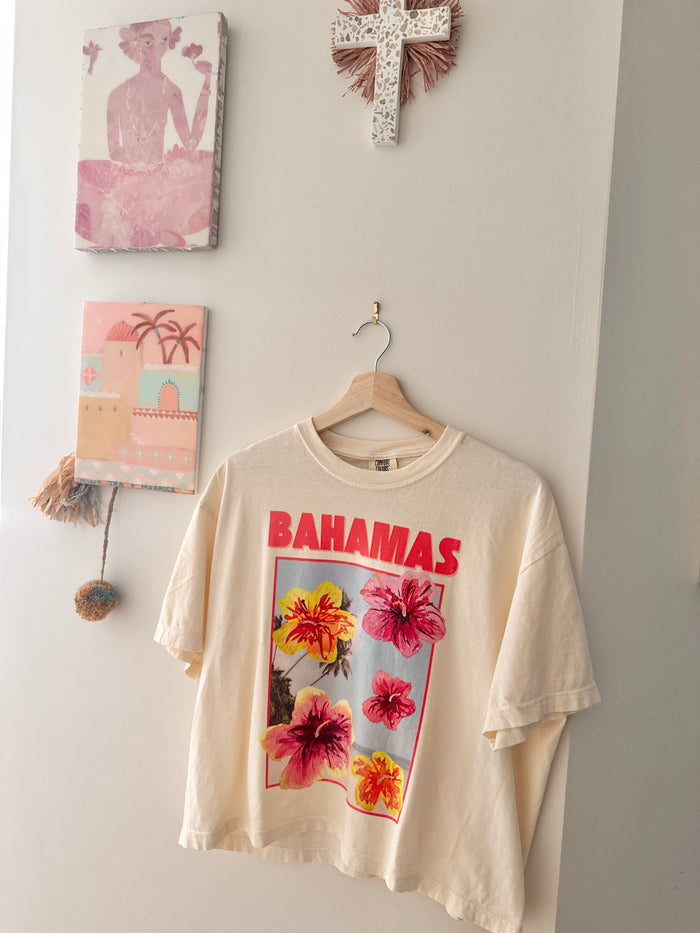 BAHAMAS Boxy Crop Shirt Ivory