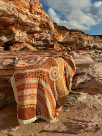 Indigenous Throw My 3 Pathways By Leah Cummins