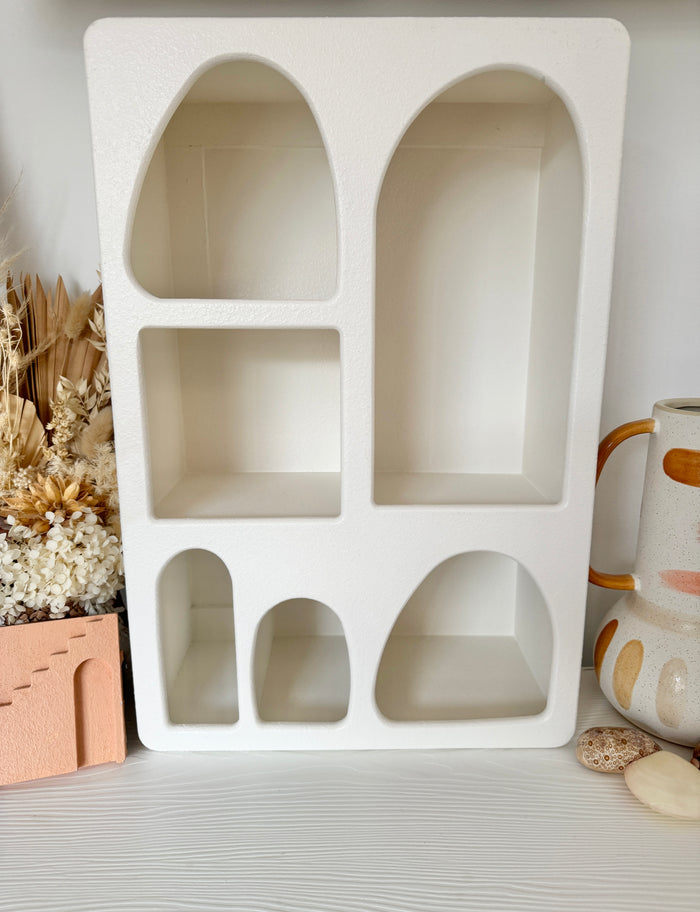 Santorini Niche 6 Shelf Shadow Box Display Shelf