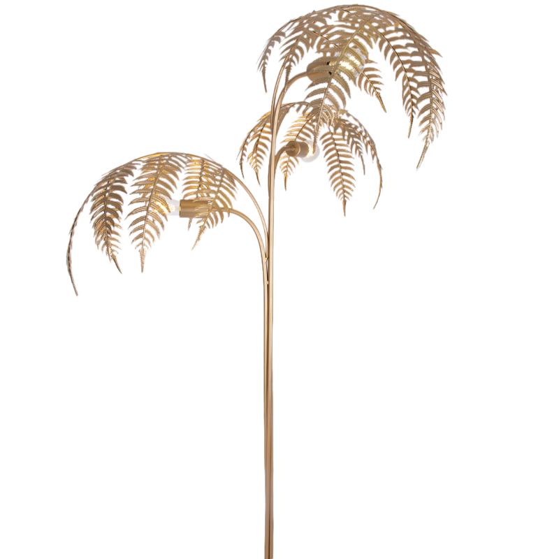 Metal Palm Floor Lamp