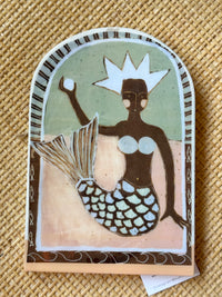 Sue Fantini Tile - Pearl Mermaid Large Arch * Sold Out*