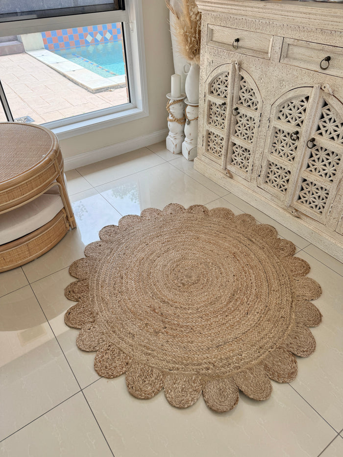 Rug Delilah - Jute Round 120x120cm