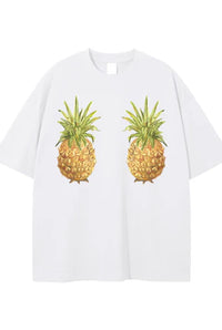 PINEAPPLE BADDIES Oversized Shirt White