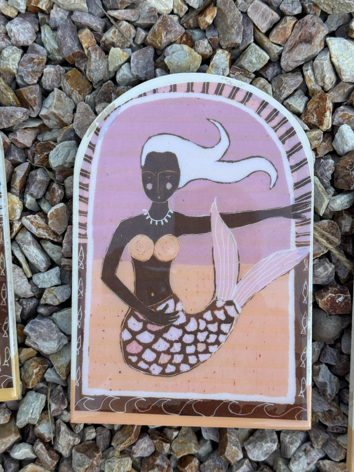 Sue Fantini Tile - Sirena Mermaid Large Arch * Sold Out*