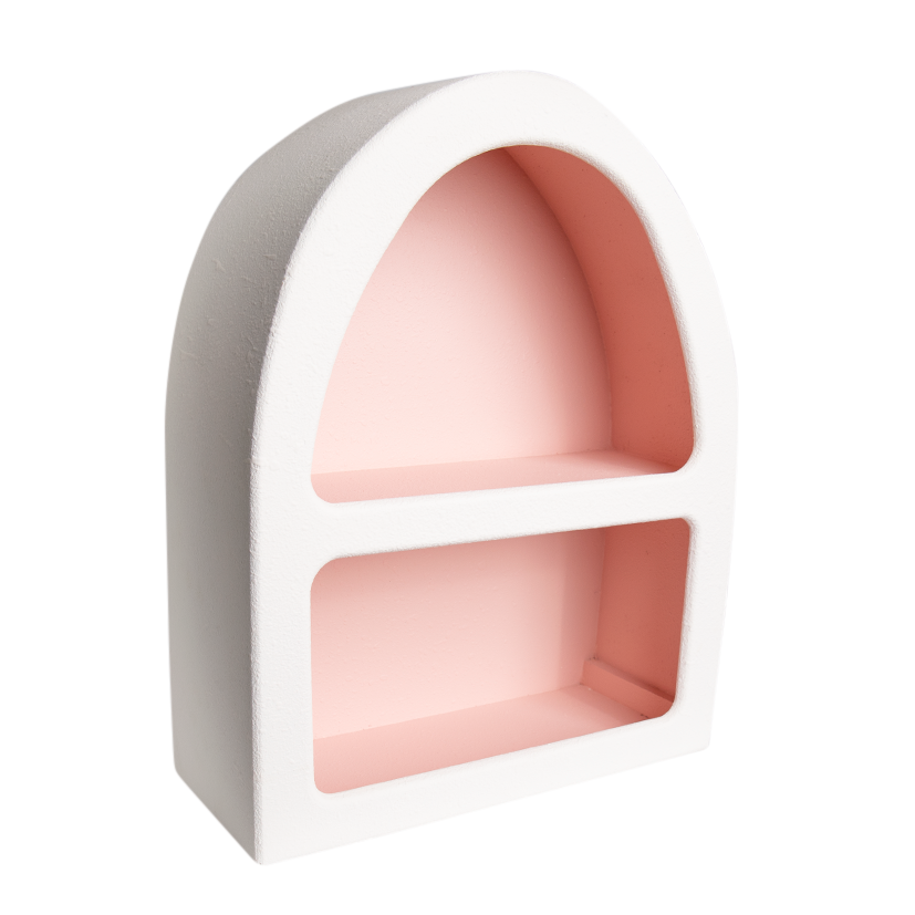 Santorini Niche 2 Shelf Arch Shadow Box Display Shelf