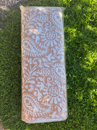 Recycled Outdoor Mat 24 Small Paisley ~ Large - 2.8 X 2.8