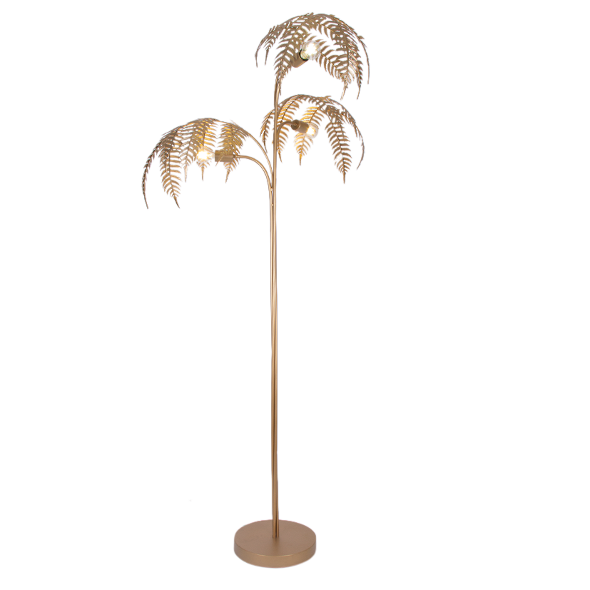 Metal Palm Floor Lamp