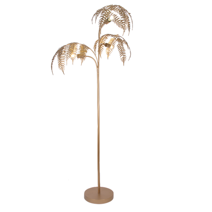 Metal Palm Floor Lamp