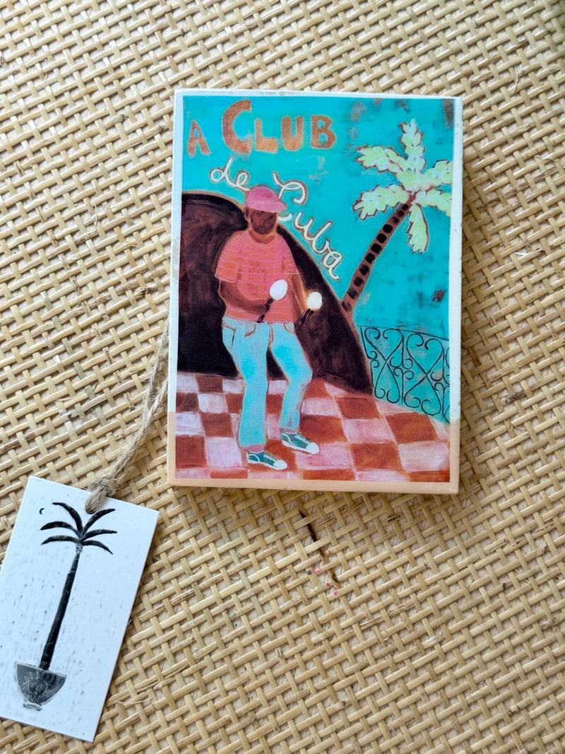 Sue Fantini Tile - Maraca Man