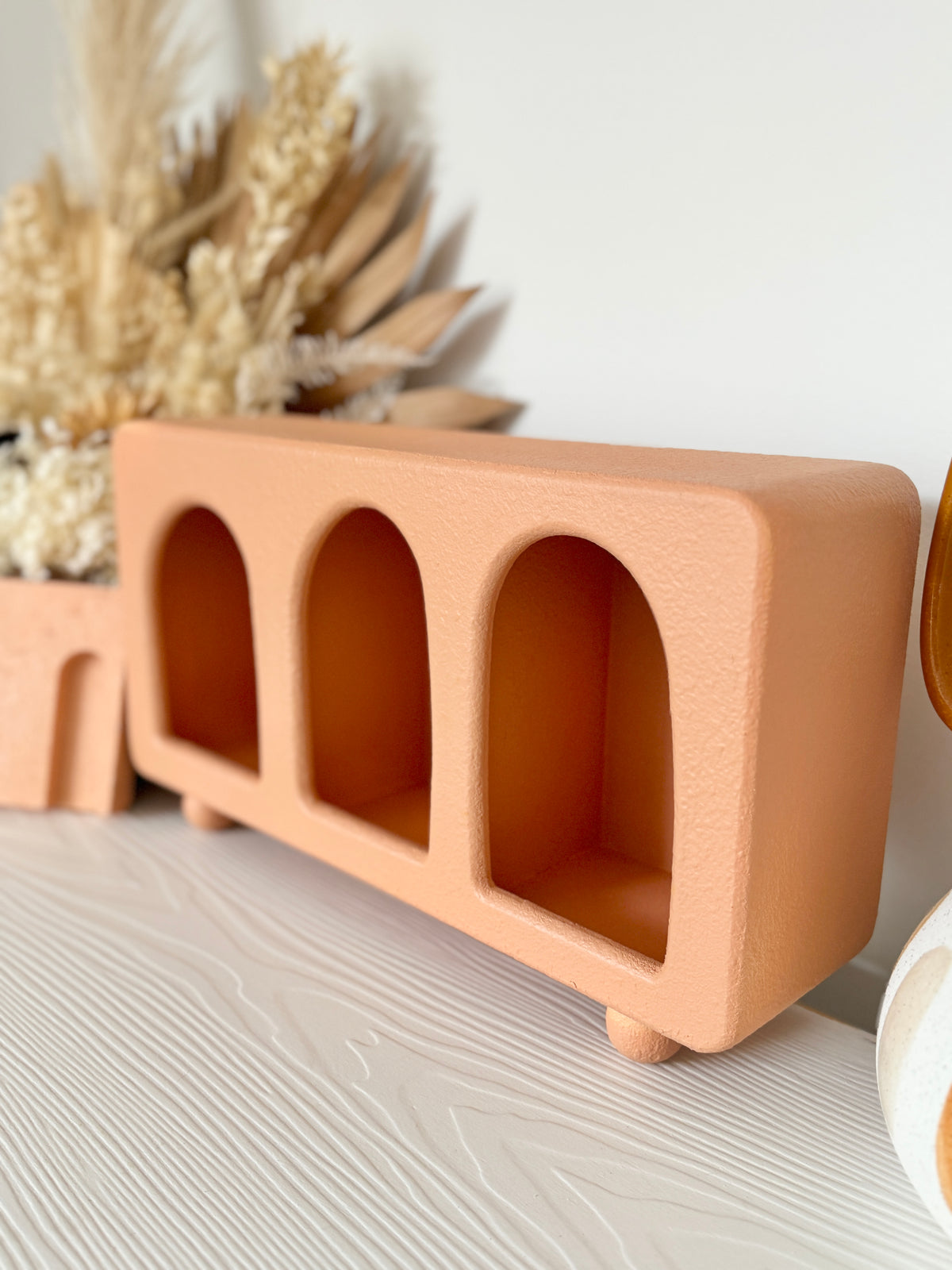 Santorini Niche 3 Hole Desktop Shadow Box Shelf Unit