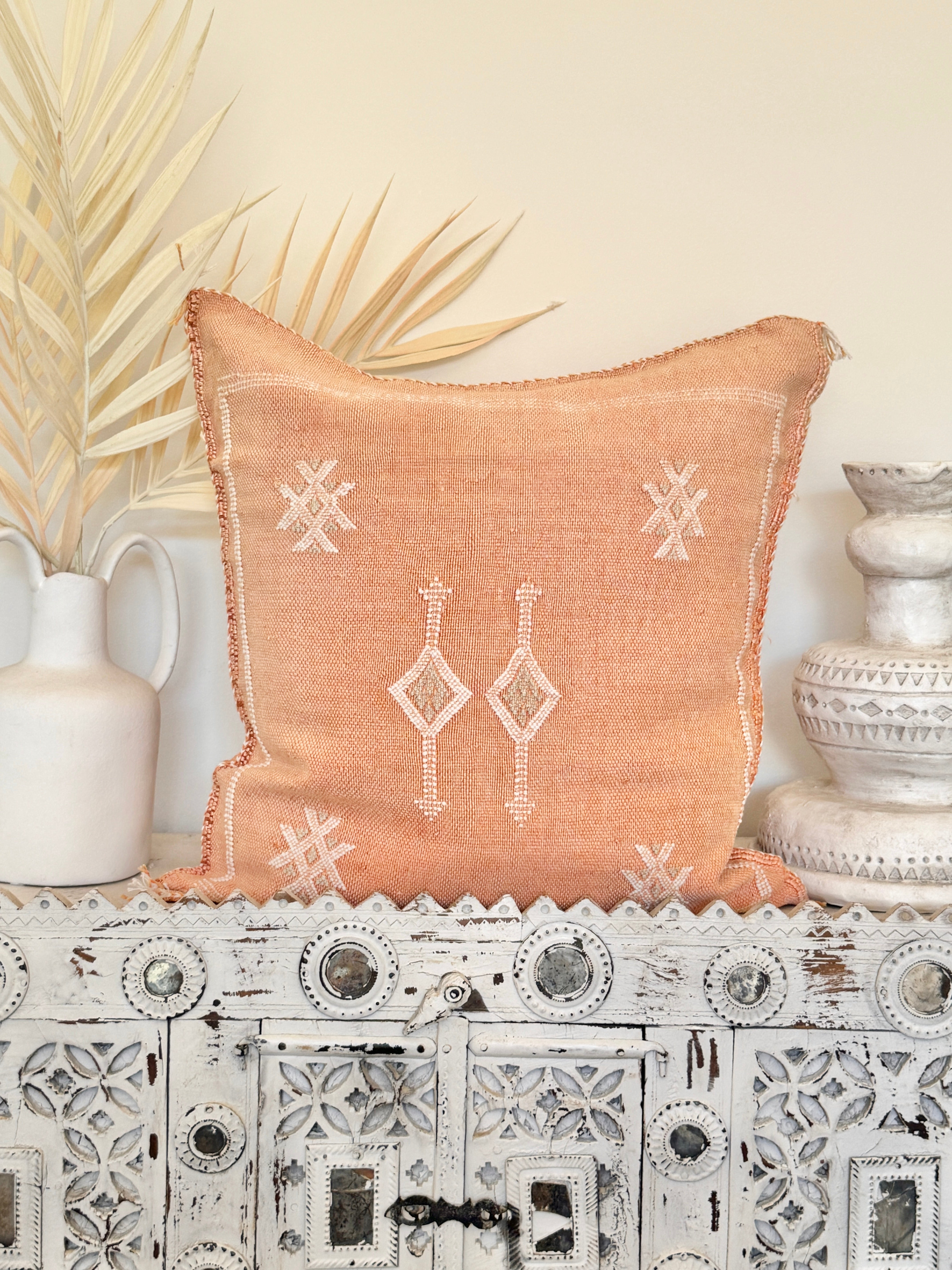 Moroccan silk cushions best sale