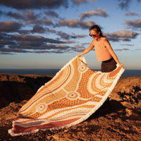 Indigenous Throw My 3 Pathways By Leah Cummins