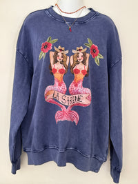 MERMAID LA SIRENE Crew Neck Blue