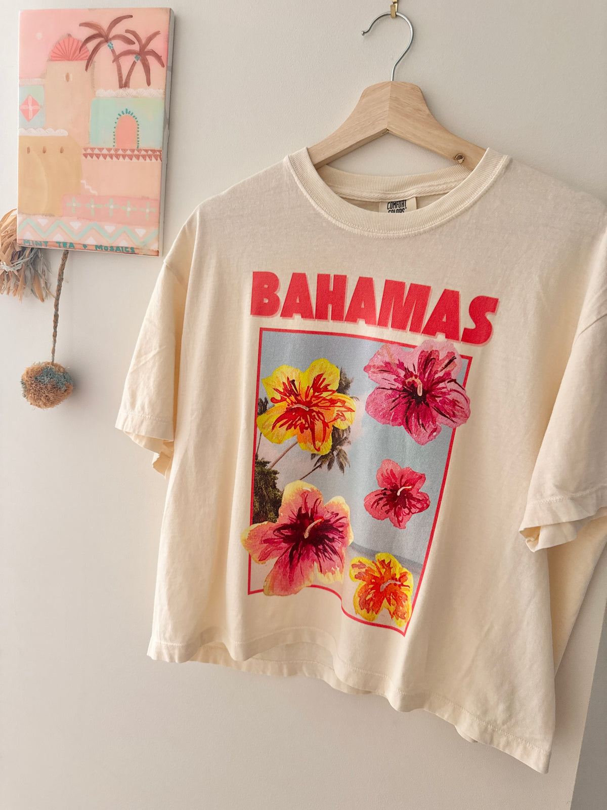 BAHAMAS Boxy Crop Shirt Ivory