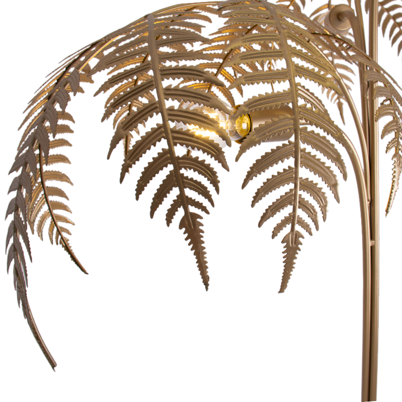 Metal Palm Floor Lamp