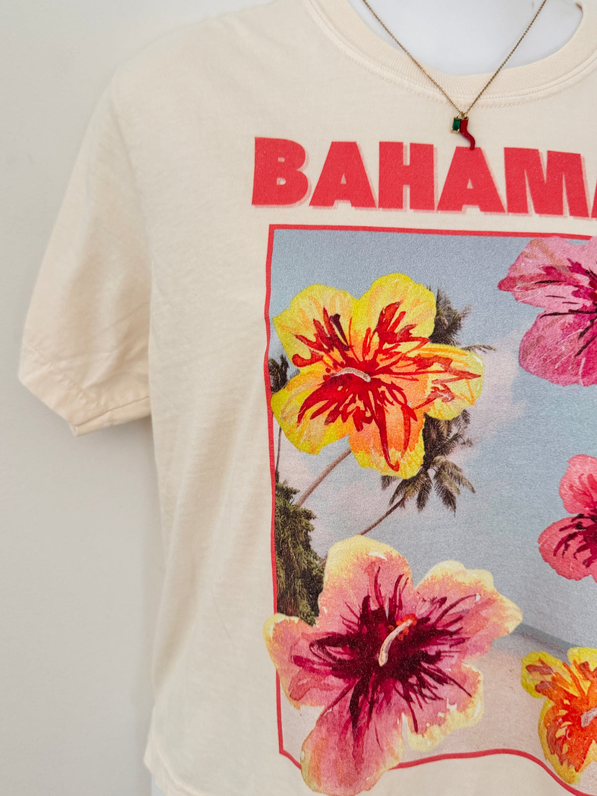 BAHAMAS Boxy Crop Shirt Ivory