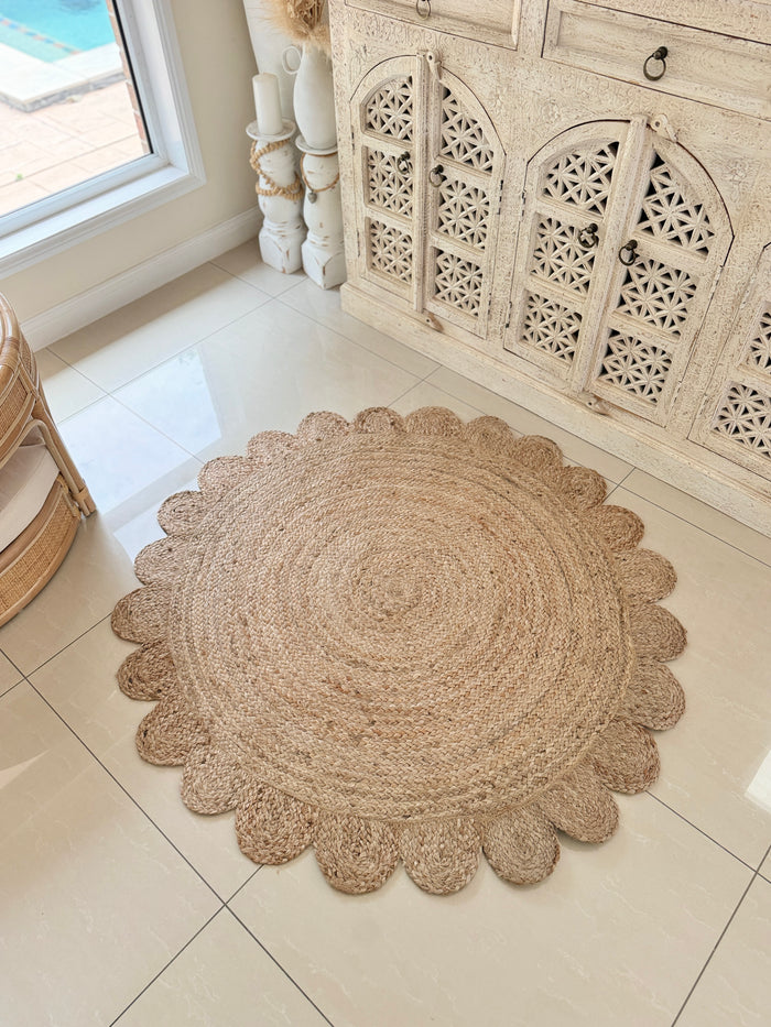 Rug Delilah - Jute Round 120x120cm