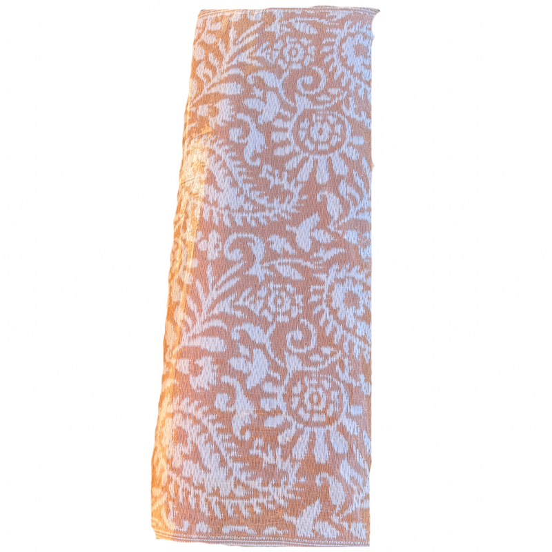 Recycled Outdoor Mat 24 Small Paisley ~ Large - 2.8 X 2.8