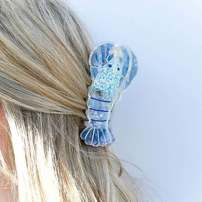 Hair Clip Lobster Blue