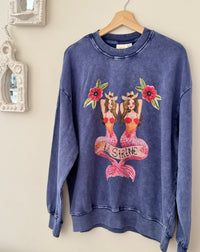 MERMAID LA SIRENE Crew Neck Blue