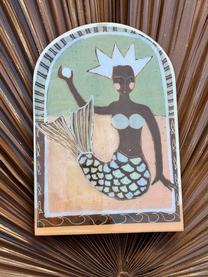 Sue Fantini Tile - Pearl Mermaid Large Arch * Sold Out*