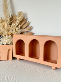 Santorini Niche 3 Hole Desktop Shadow Box Shelf Unit