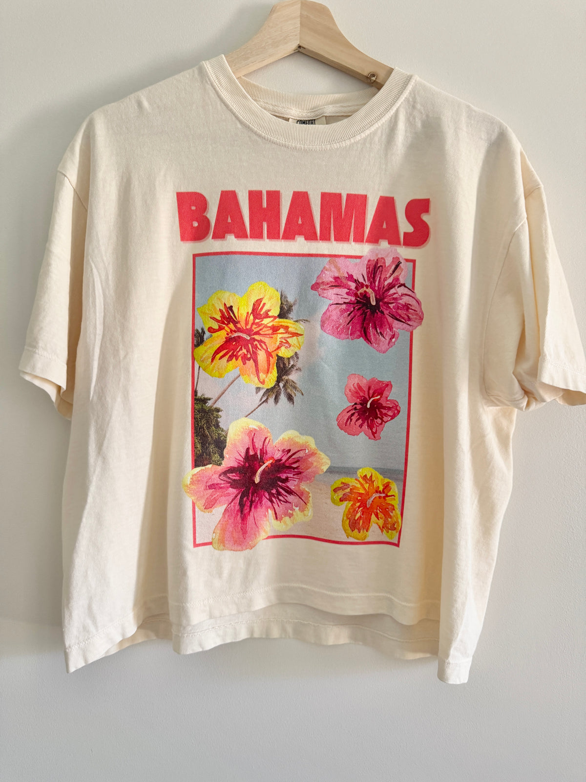 BAHAMAS Boxy Crop Shirt Ivory