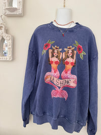 MERMAID LA SIRENE Crew Neck Blue