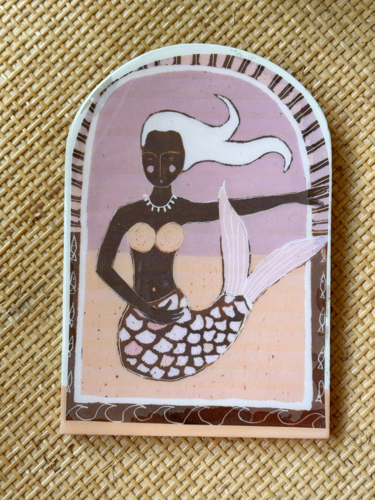 Sue Fantini Tile - Sirena Mermaid Large Arch * Sold Out*