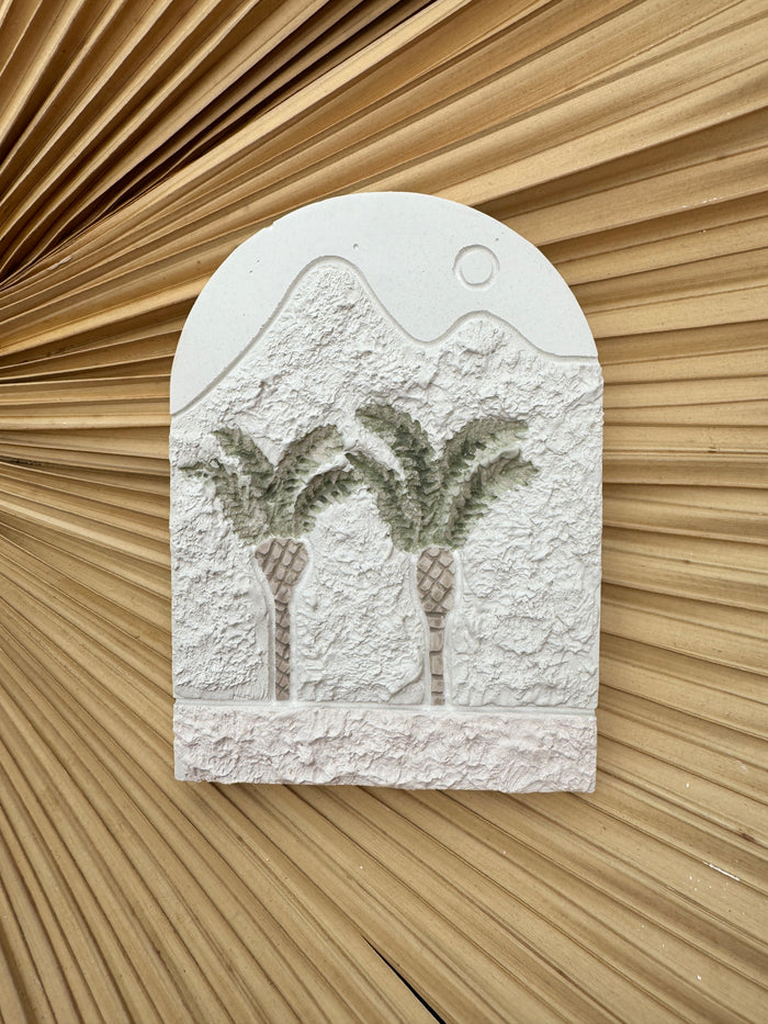 Plaque - Twin Palms - Small *Preorder