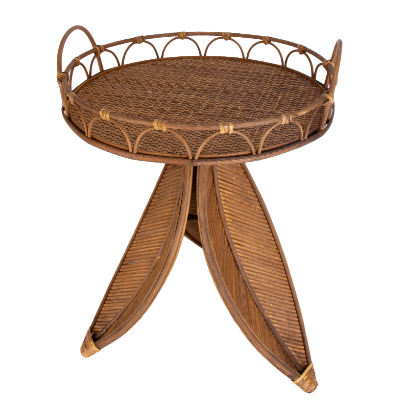 Bamboo Rattan Coffee Table Side Table