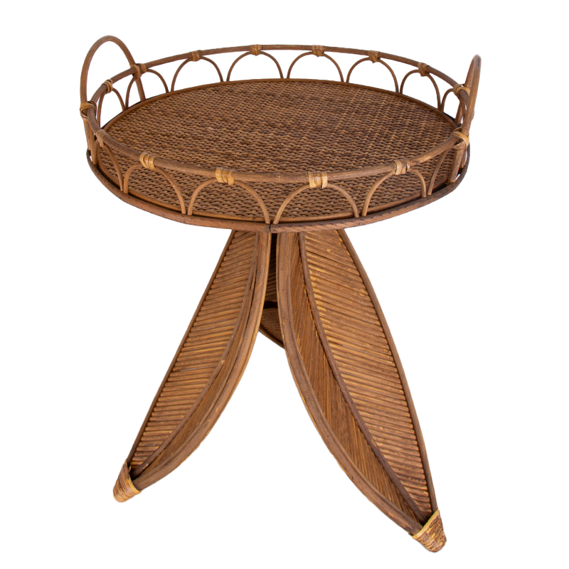 Bamboo Rattan Coffee Table Side Table