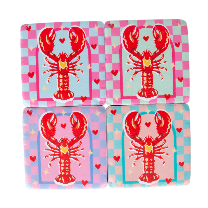 Coaster Pack - Lobster