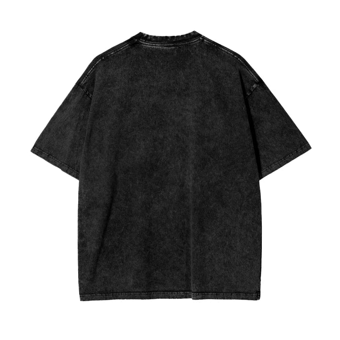 FLAMING LOVE Oversized Shirt Black