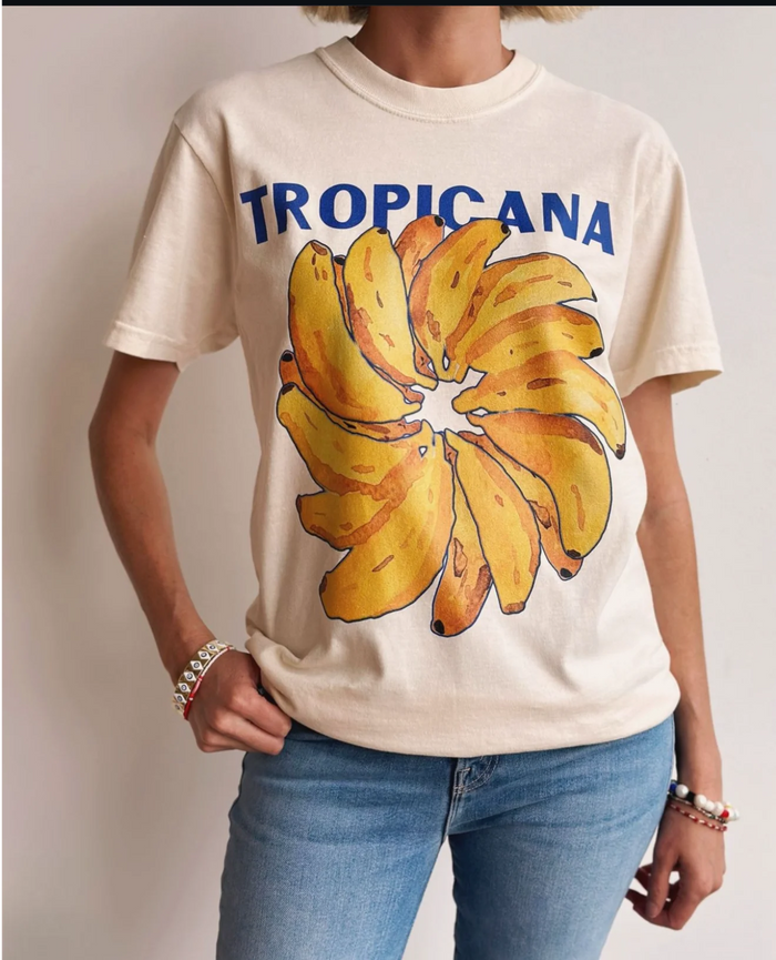 TROPICANA BANANA Regular Fit Shirt Ivory