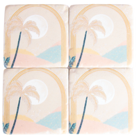 Coaster Pack - Pastel Palm