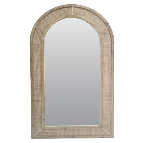 Rattan Arch Mirror Large