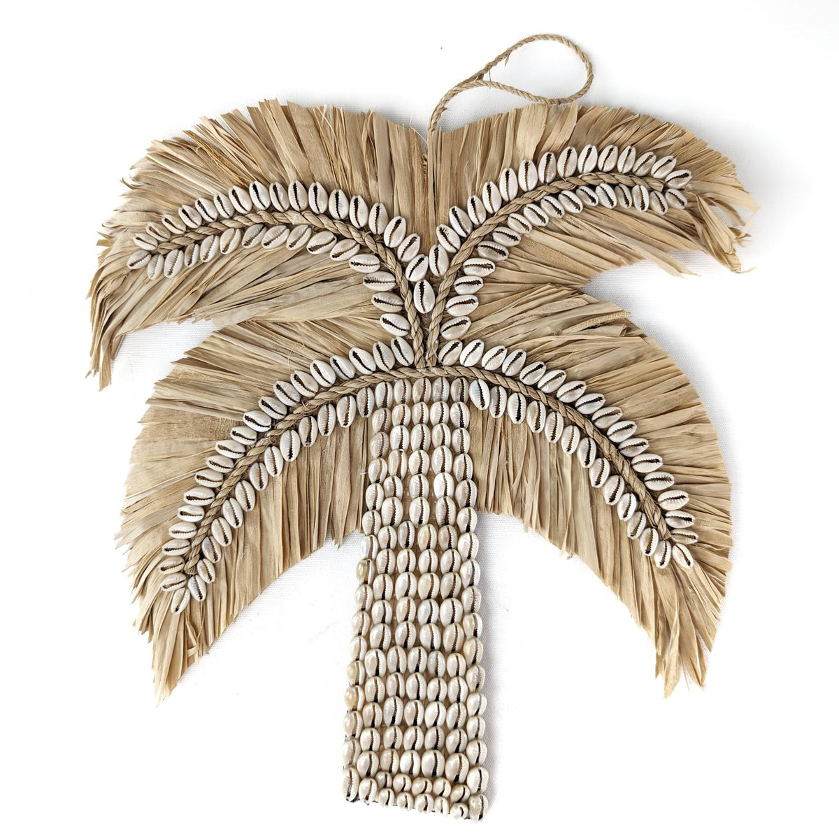 Palm Tree Hanger Natural Shell Raffia