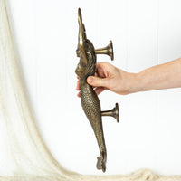 Brass Mermaid Door Handle Right